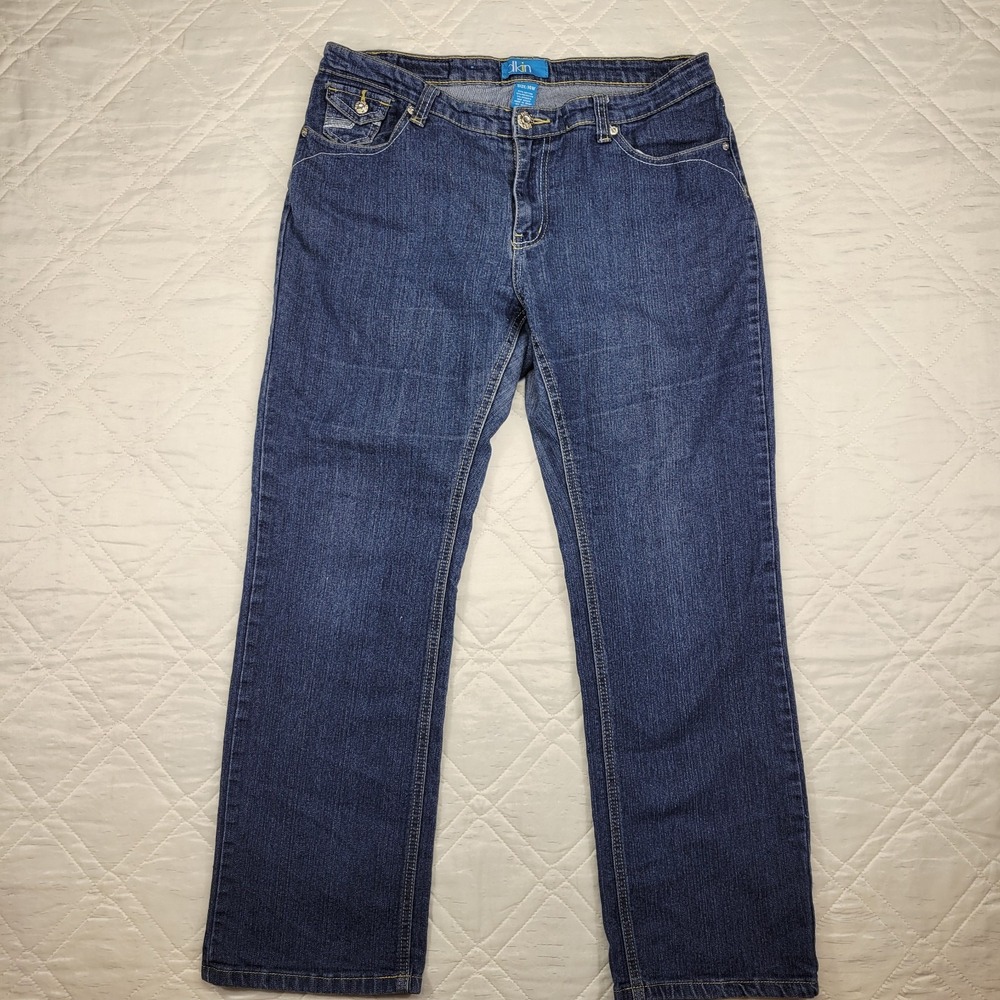 dkin fashion blue jeans size 14W